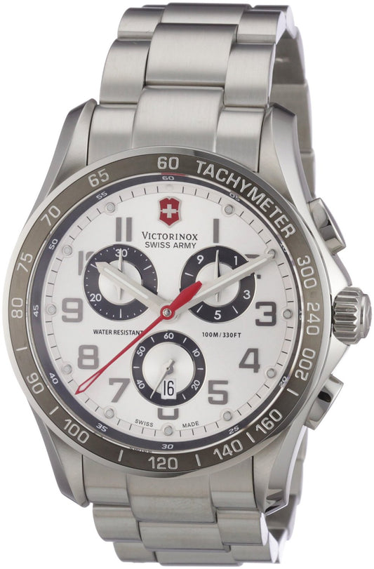 Victorinox Swiss Army Chrono Classic Silver Chronograph Dial 241445 Men's Watch