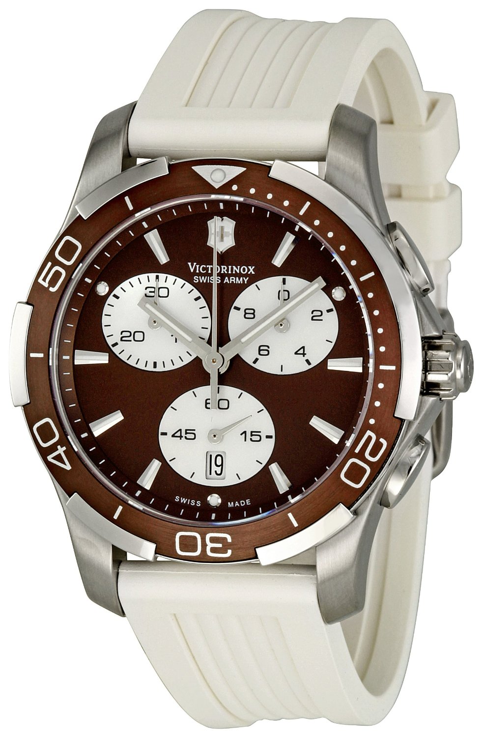 Victorinox Swiss Army Brown Dial Chronograph 241503 Women's Watch