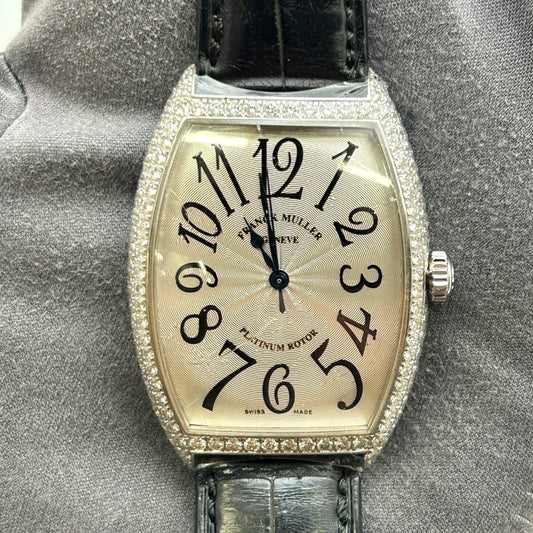 Pre-Owned Franck Muller Cintree Curvex Platinum Rotor 6850 SC D