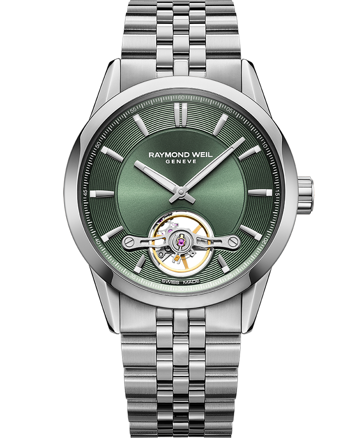 Freelancer Men's Automatic Green Dial Bracelet Watch, 42.5mm