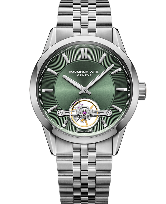 Freelancer Men's Automatic Green Dial Bracelet Watch, 42.5mm