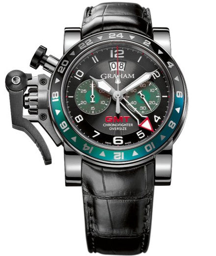 Graham Chronofighter Oversize GMT BRG Steel