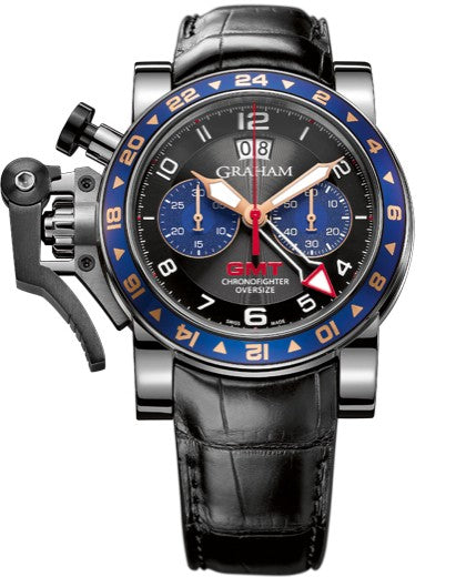 Graham Chronofighter Oversize GMT Steel