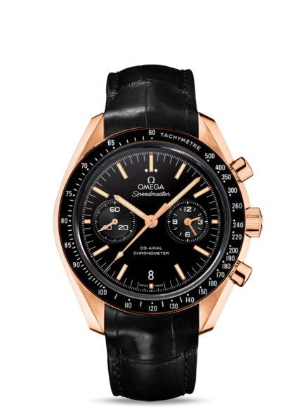 Omega Speedmaster Moonwatch Co-Axial Chronograph 44.25mm Orange Gold On Strap Men's Watch 311.63.44.51.01.001