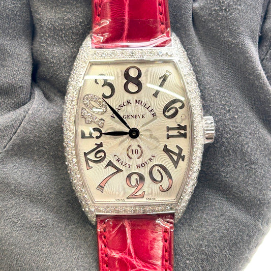 Franck Muller Cintree Curvex Crazy Hours 10TH Anniversary 7880 CH REL D 10D – White Gold