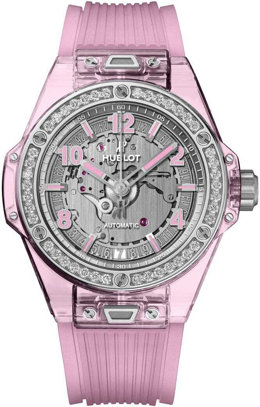 Big Bang One Click Pink Sapphire Diamonds 39mm