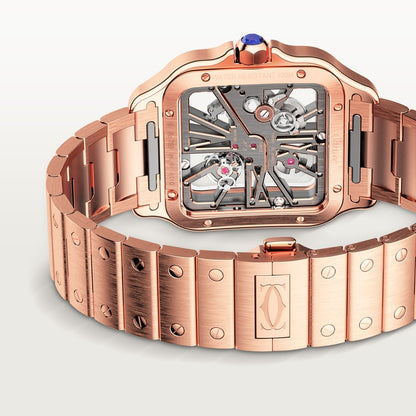 Cartier Santos de Cartier skeleton watch WHSA0016