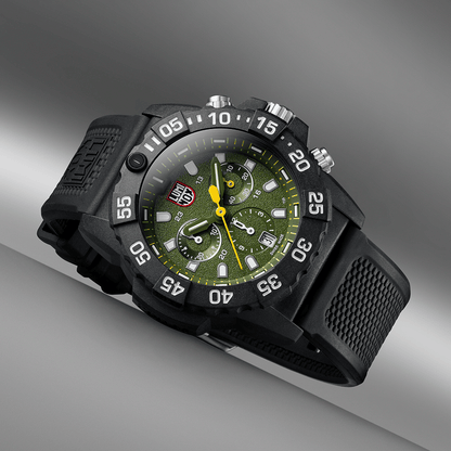 Luminox Watch, Outlet Navy SEAL Chronograph, 45mm, Military Dive Watch, Green XS.3597