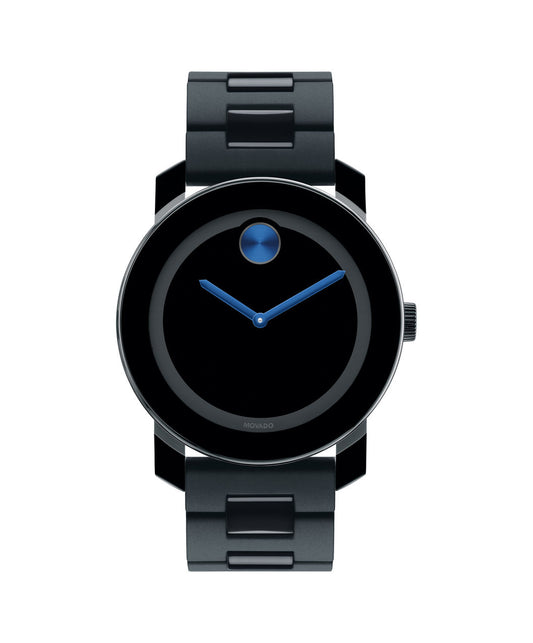 Movado Men's Bold 42mm Black PVD On Bracelet 3600099