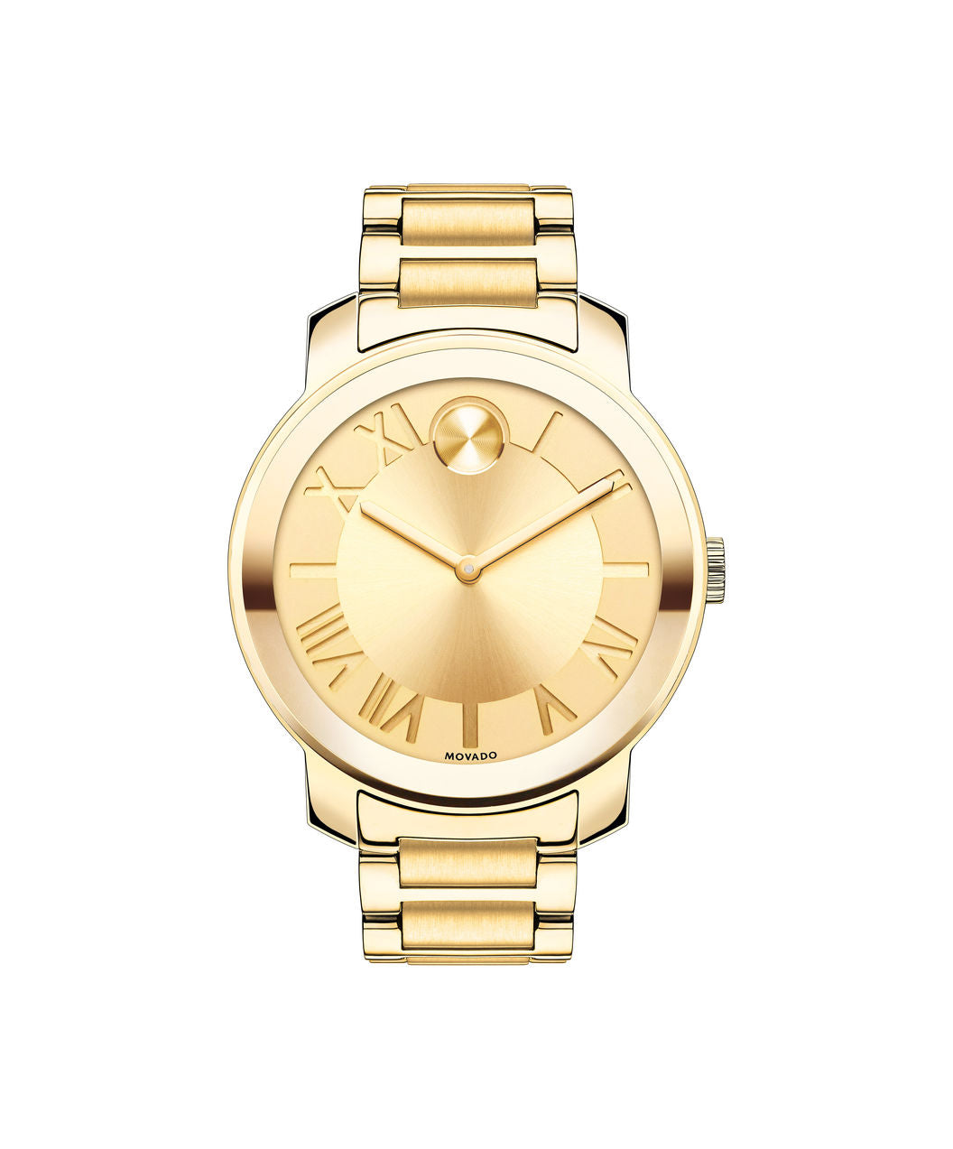 Movado Women's Bold Luxe Midsize 39mm Yellow Gold Plated On Bracelet 3600197