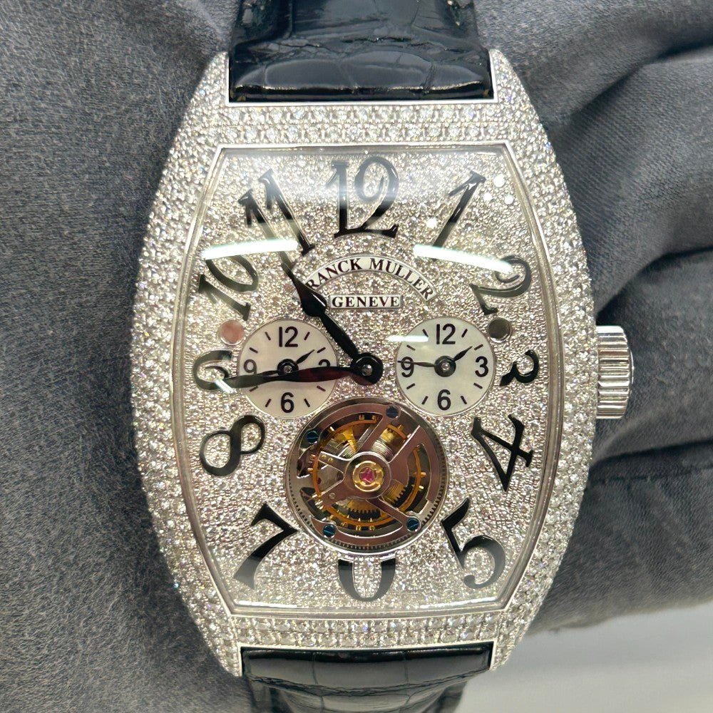 Franck Muller Cintree Curvex Master Banker Tourbillon 8880 T MB D CD – White Gold, 39Mm