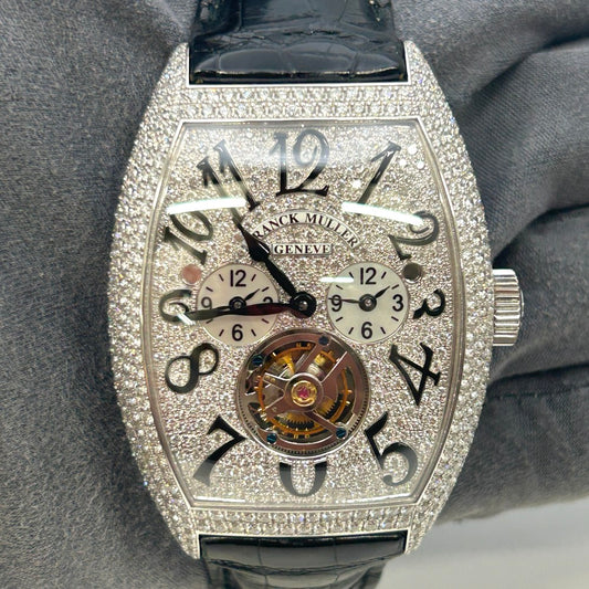 Franck Muller Cintree Curvex Master Banker Tourbillon 8880 T MB D CD – White Gold, 39Mm
