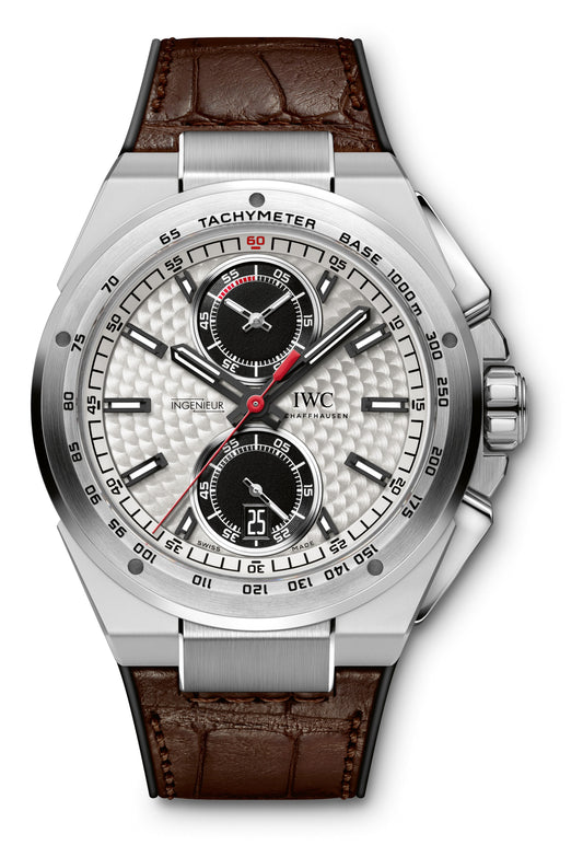 IWC Ingenieur Chronograph Silber Steel Silver Dial 3785-05