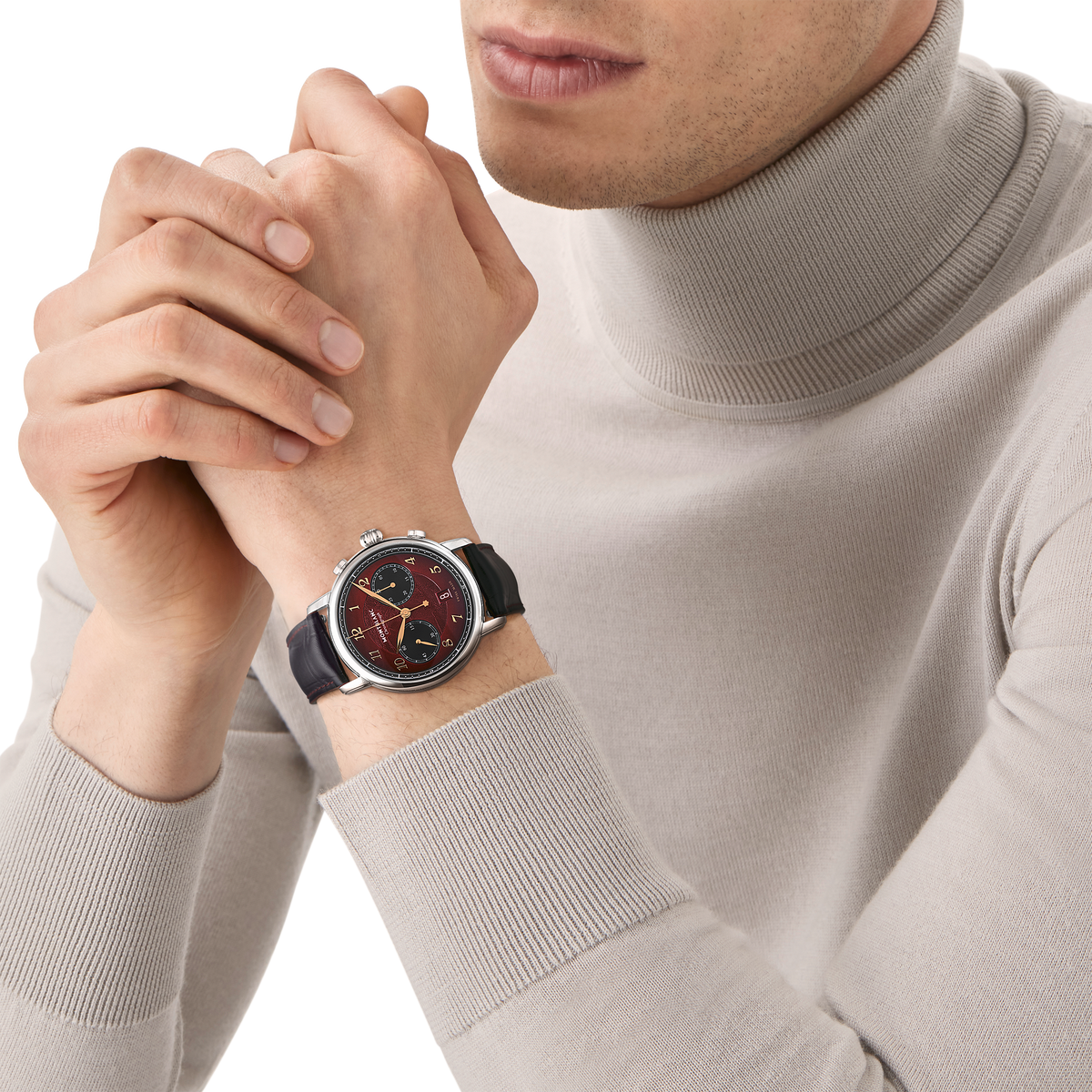Montblanc Star Legacy Chronograph 42 mm Limited Edition - 1786 pieces - Steel - Burgundy - Montblanc® US MB133245