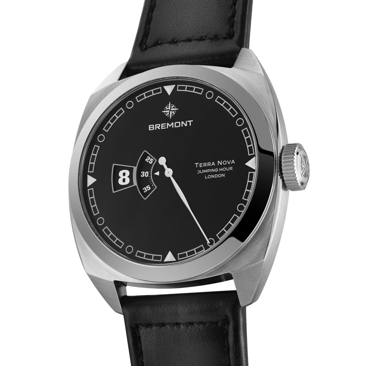 Bremont Watches | Mens | Terra Nova Terra Nova 40.5 Jumping Hour TN40-JH-SS-BK-L-S