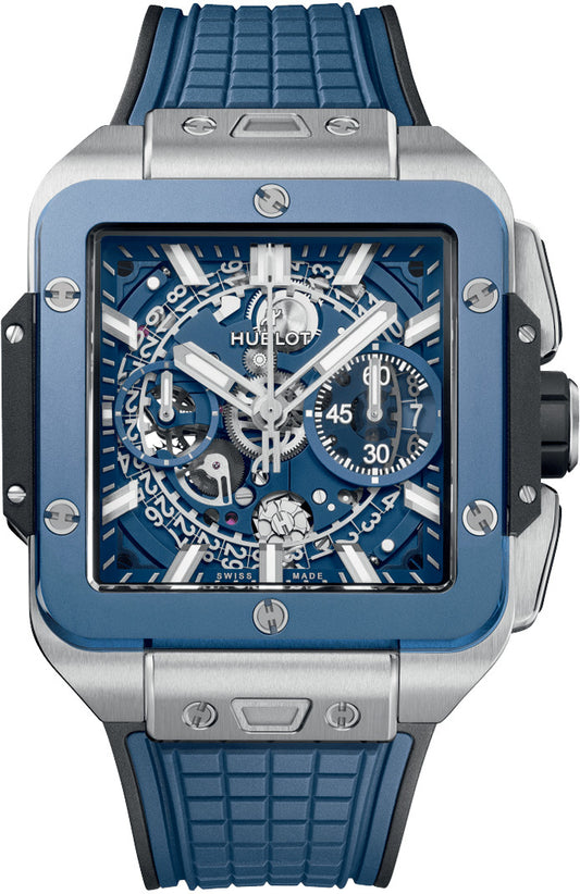 Square Bang Unico Titanium Blue Ceramic 42mm