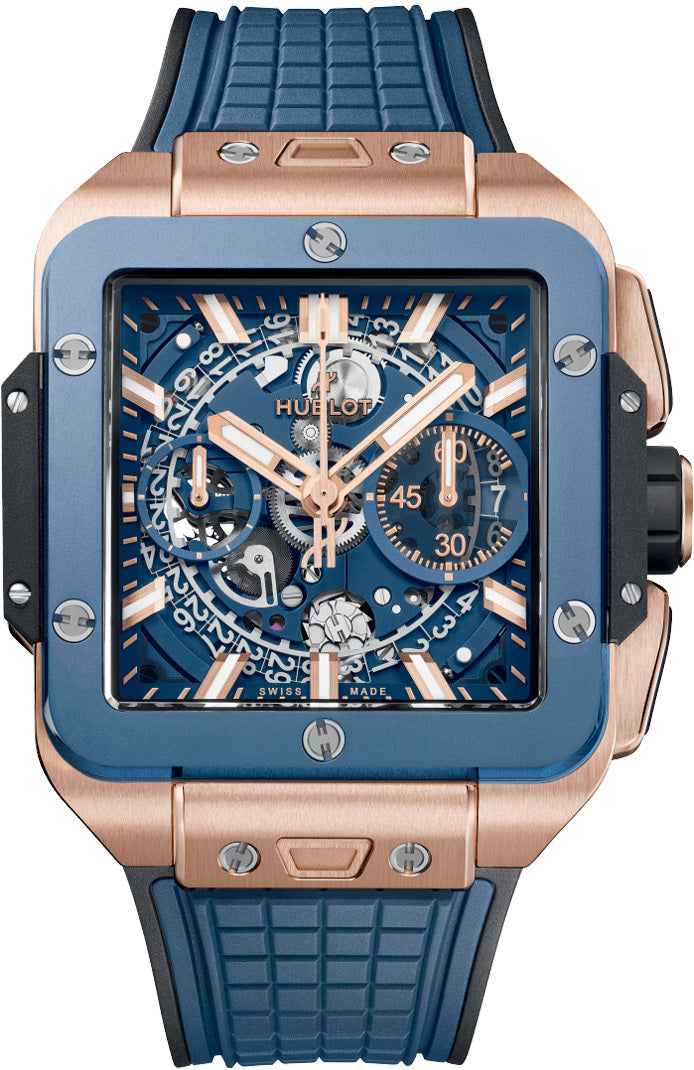 Square Bang Unico King Gold Blue Ceramic 42mm