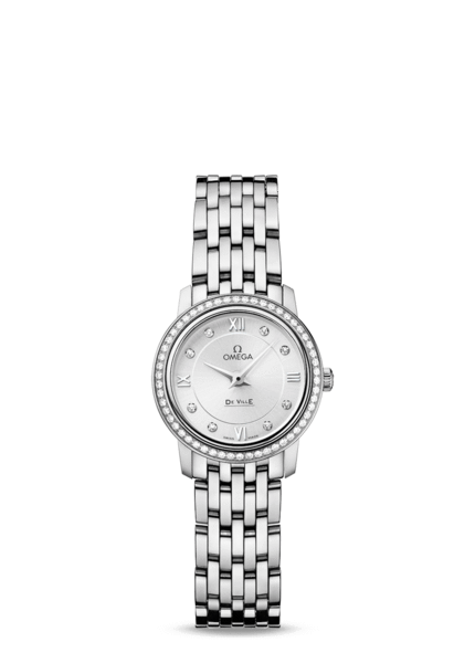 Women's Omega DeVille Prestige New Collection 24.4mm Qtz 424.15.24.60.52.001 Watch