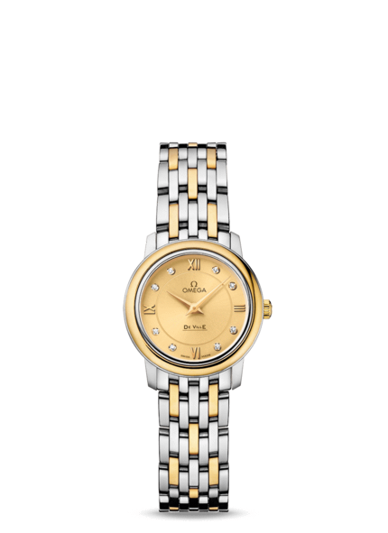 Women's Omega DeVille Prestige New Collection 24.4mm Qtz 424.20.24.60.58.001 Watch