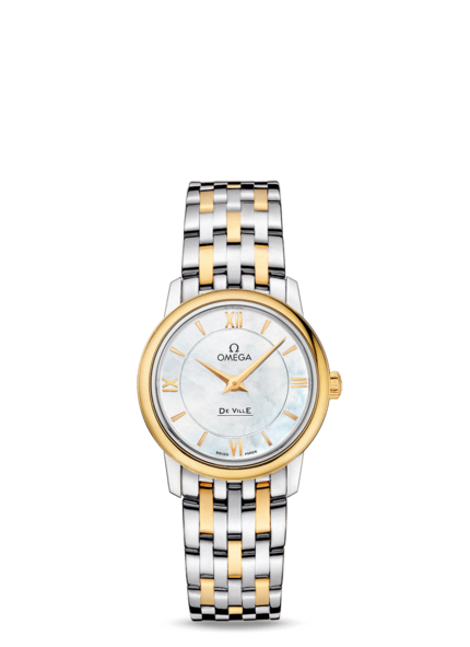 Women's Omega DeVille Prestige New Collection 27.4mm Qtz 424.20.27.60.05.001 Watch