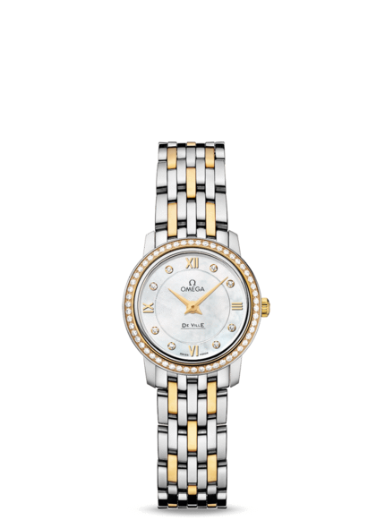 Women's Omega DeVille Prestige New Collection 24.4mm Qtz 424.25.24.60.55.001 Watch