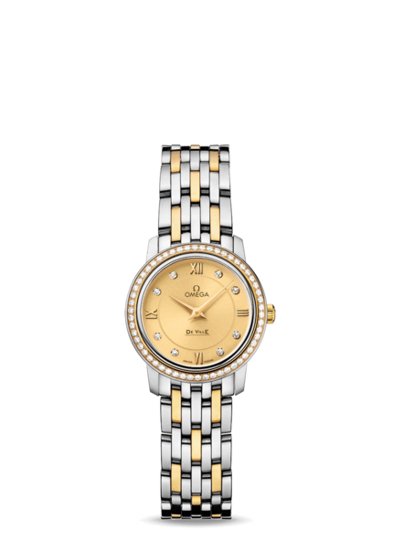 Women's Omega DeVille Prestige New Collection 24.4mm Qtz 424.25.24.60.58.001 Watch