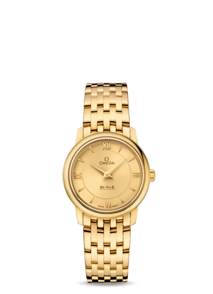 Women's Omega DeVille Prestige New Collection 27.4mm Qtz 424.50.27.60.08.001 Watch