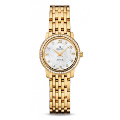 Women's Omega DeVille Prestige New Collection 24.4mm Qtz 424.55.24.60.55.001 Watch