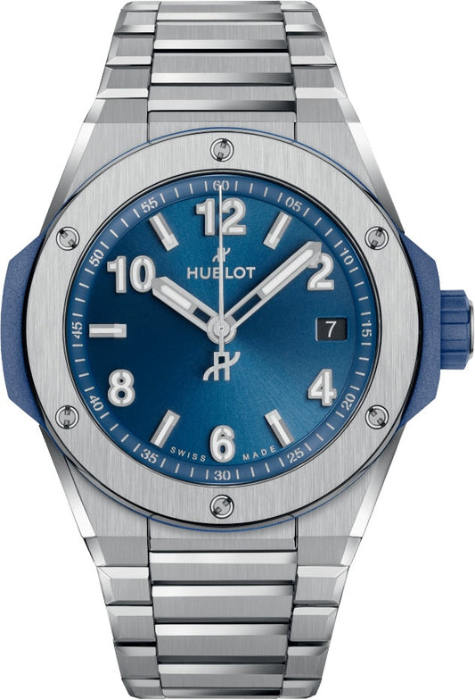 Big Bang Integrated Time Only Titanium Blue 38mm