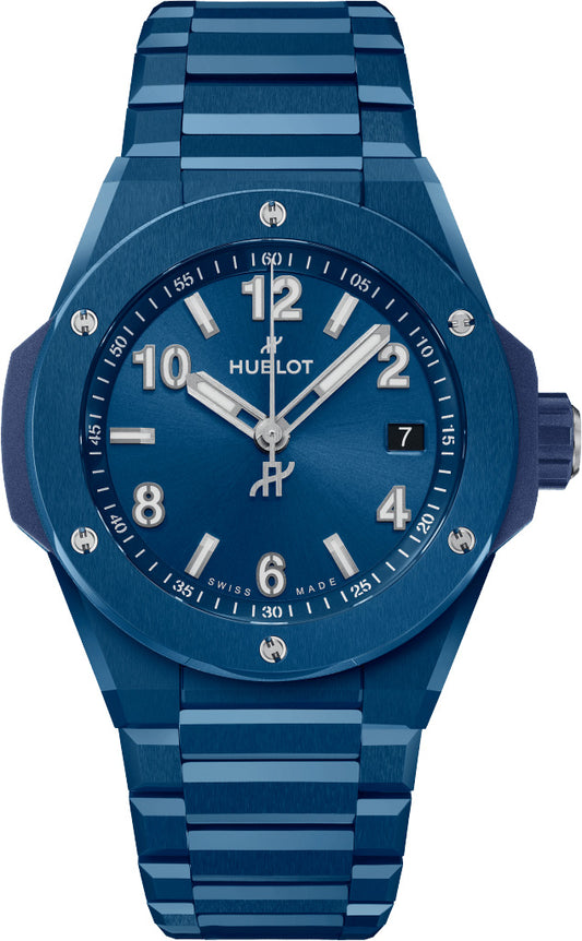 Big Bang Integrated Time Only Blue Ceramic 38mm