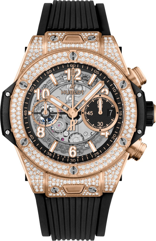 Big Bang Unico King Gold Pavé 42mm