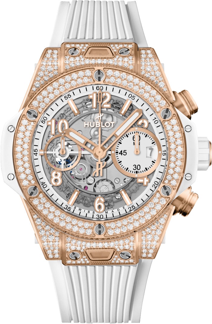 Big Bang Unico King Gold White Pavé 42mm