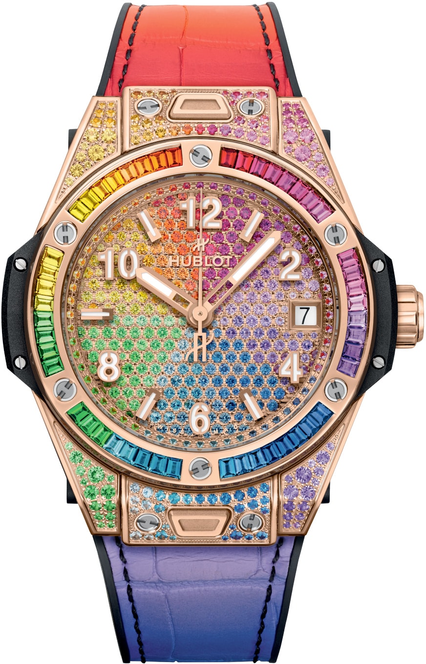 Big Bang One Click Rainbow King Gold 39mm