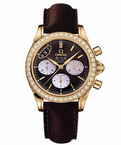 Ladies Omega DeVille Co-Axial Chronograph 4673.60.37 Watch