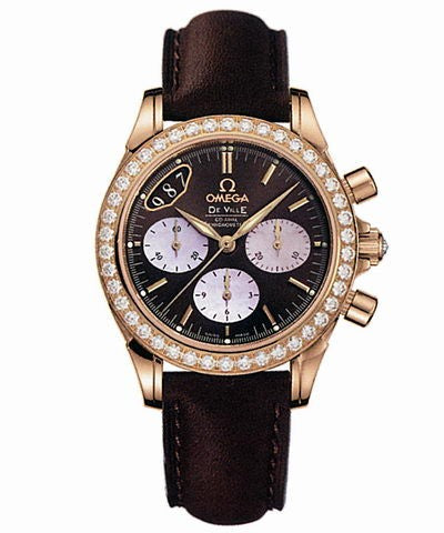 Ladies Omega De Ville Co-Axial Chronograph 4677.60.37 Watch