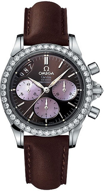 Ladies Omega De Ville Co-Axial Chronograph 4877.60.37 Watch