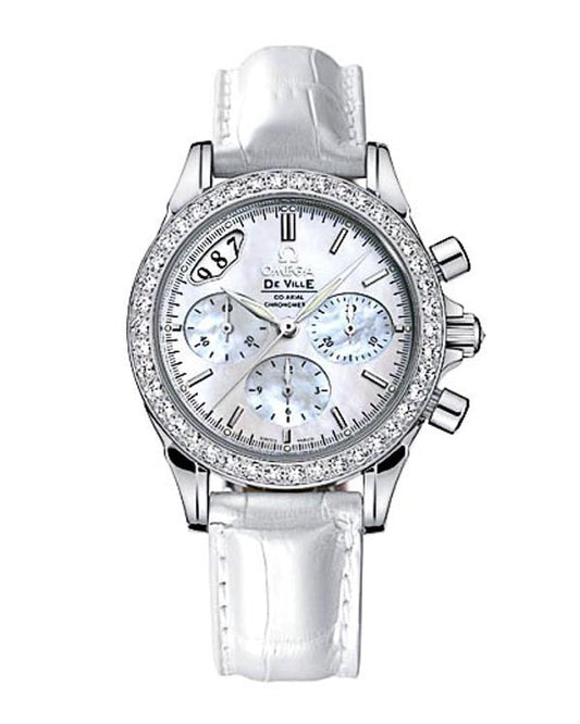 Ladies Omega DeVille Co-Axial Chronograph 4877.70.36 Watch