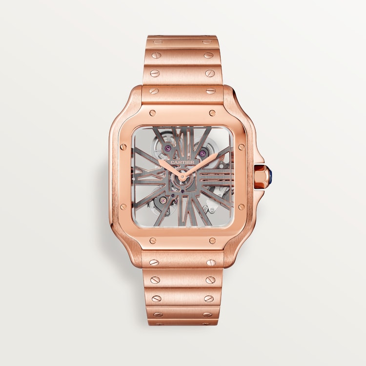 Cartier Santos de Cartier skeleton watch WHSA0016