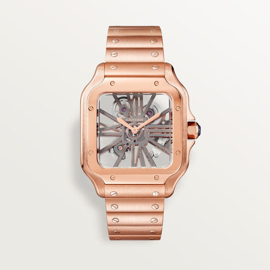 Cartier Santos de Cartier skeleton watch WHSA0016