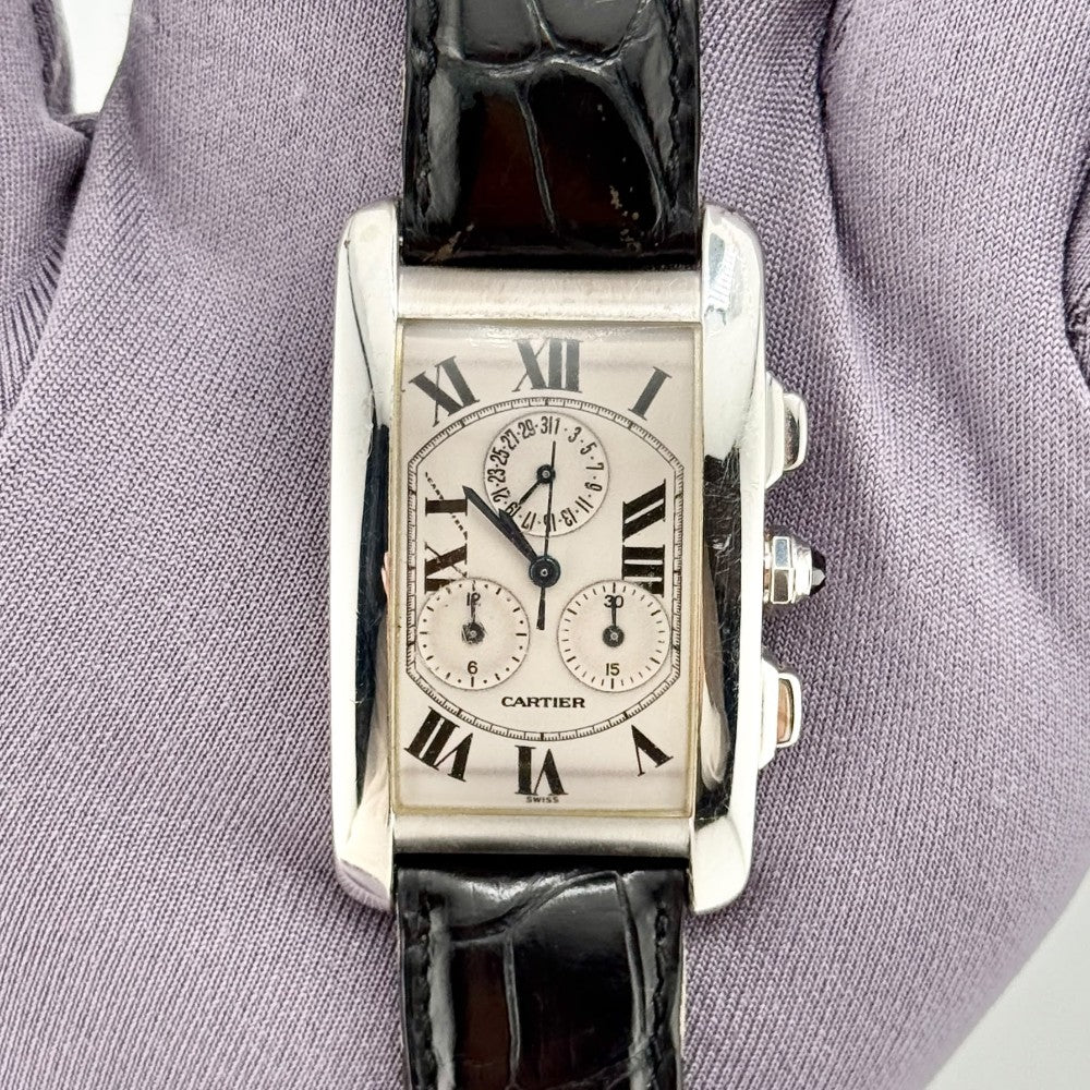 Pre-Owned Cartier Tank Americaine Chronoflex 2312