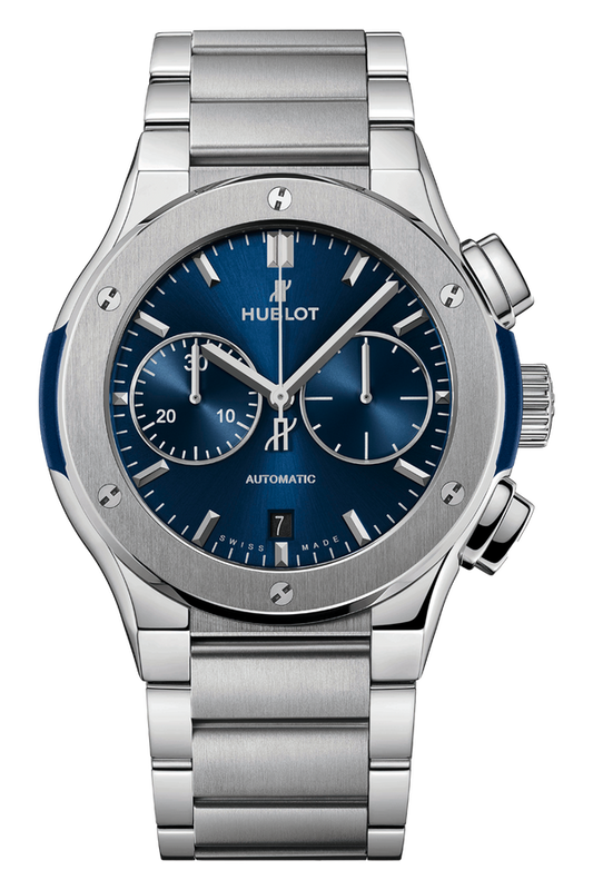 Classic Fusion Chronograph Integrated Bracelet Titanium Blue