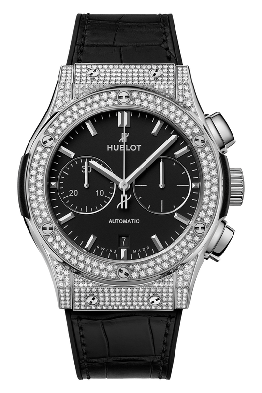 Classic Fusion Chronograph Titanium Pave