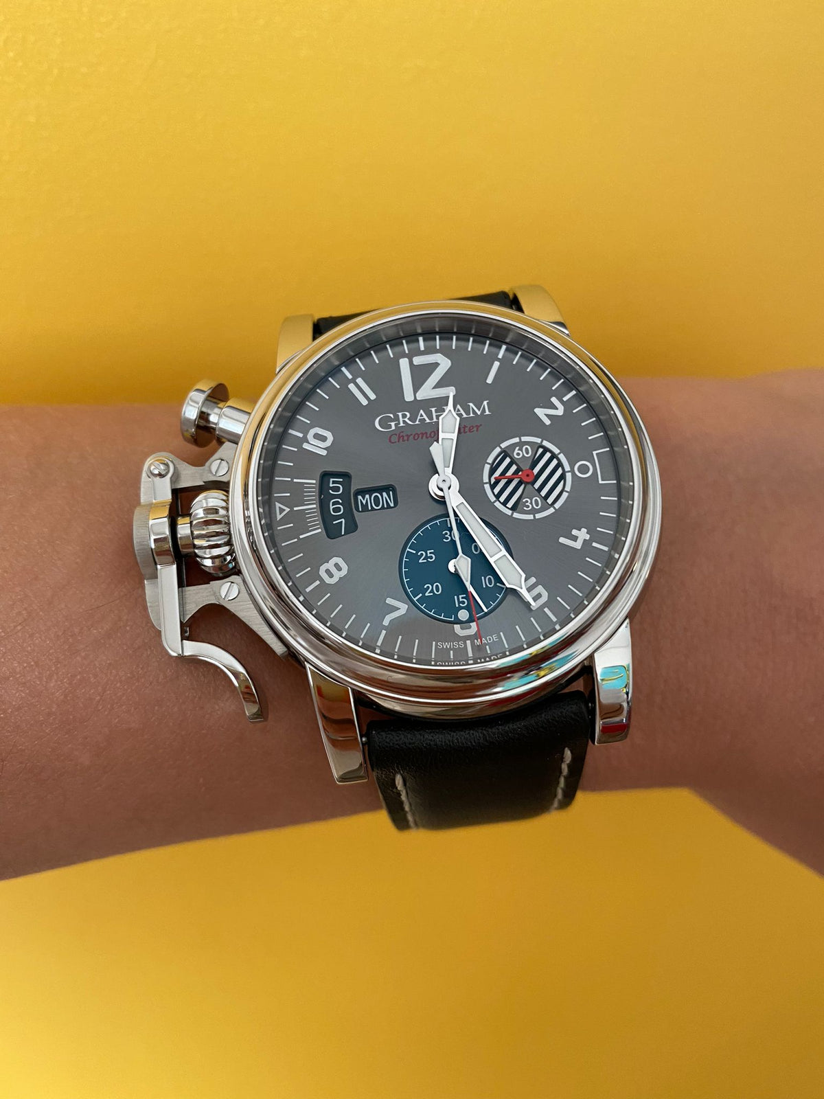 Graham CHRONOFIGHTER VINTAGE - GREY 2CVAS.S08A