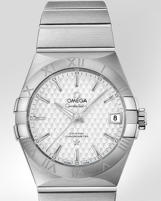 Omega Constellation Co-Axial 38 MM Men's Stainless Steel Watch 123.10.38.21.02.003