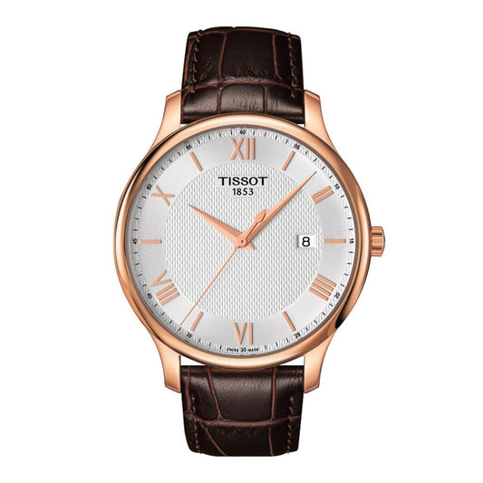 Tissot Tradition Quartz Rose Gold Plated Men's Watch T063.610.36.038.00