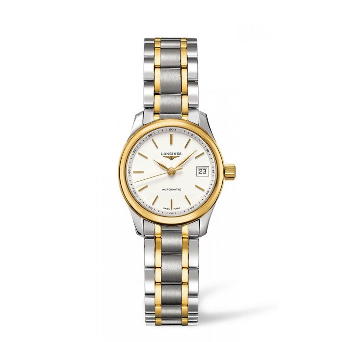 Longines Master Collection 25mm Stainless Steel-Gold 18K Automatic Ladies Watch L2.128.5.12.7