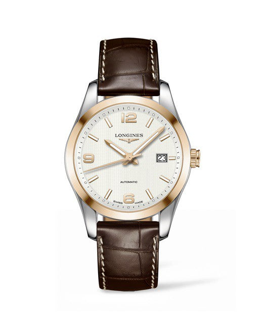 Longines Conquest Classic 40mm Stainless Steel-Gold Cap 200 Automatic Men's Watch L2.785.5.76.3