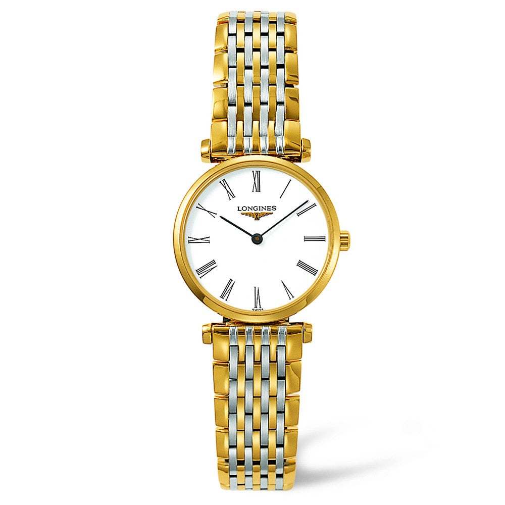 Longines La Grande Classique 24mm Stainless Steel-Gold Plated Quartz Ladies Watch L4.209.2.11.7