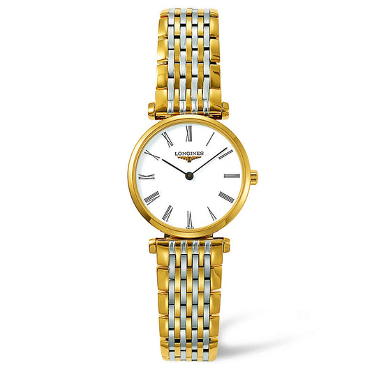 Longines La Grande Classique 24mm Stainless Steel-Gold Plated Quartz Ladies Watch L4.209.2.11.7