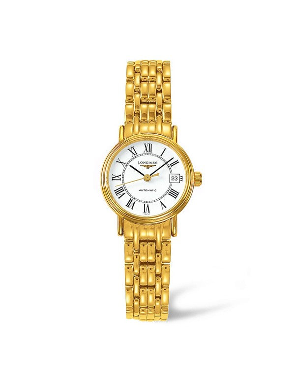 Longines Presence 25mm Yellow Gold Plated Automatic Ladies Watch L4.321.2.11.8